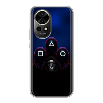 Силиконовый чехол на Huawei Nova 12 с принтом Игра Кальмара