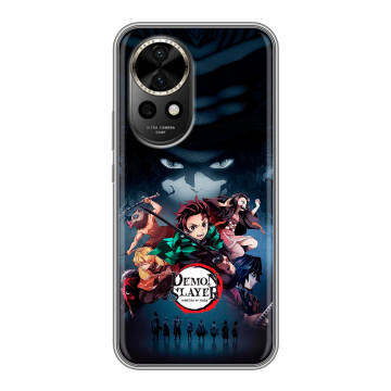 Силиконовый чехол на Huawei Nova 12 с принтом Demon Slayer Клинок рассекающий демонов Силиконовый чехол на Huawei Nova 12 с принтом Demon Slayer Клинок рассекающий демонов