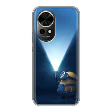Силиконовый чехол на Huawei Nova 12 с принтом Миньоны