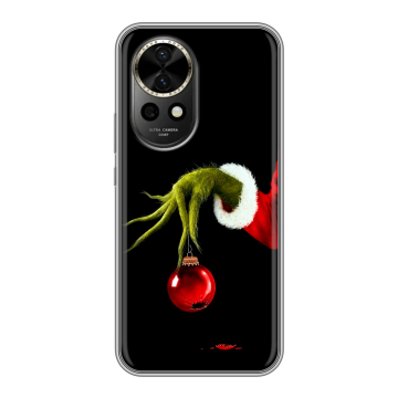 Силиконовый чехол на Huawei Nova 12 с принтом Новый год Гринч