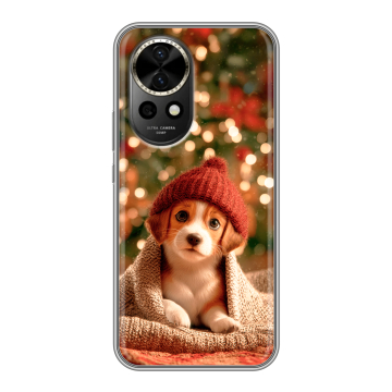 Силиконовый чехол на Huawei Nova 12 с принтом Новый год