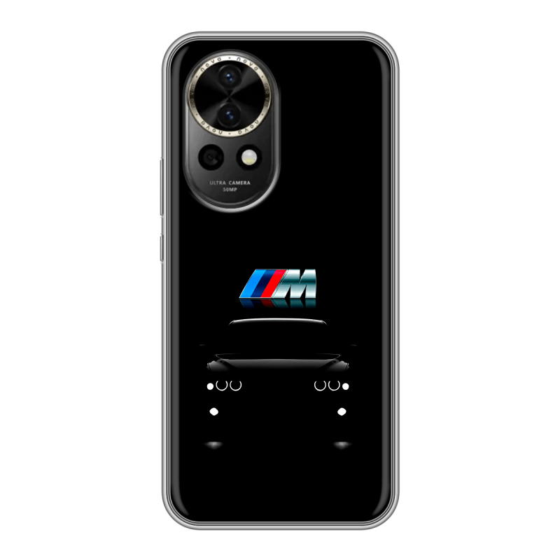 Силиконовый чехол на Huawei Nova 12 с принтом БМВ BMW Силиконовый чехол на Huawei Nova 12 с принтом БМВ BMW