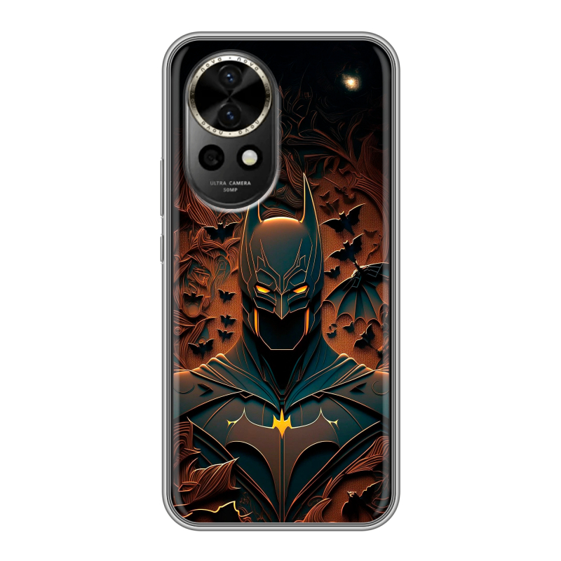 Силиконовый чехол на Huawei Nova 12 с принтом Batman Бэтмен Силиконовый чехол на Huawei Nova 12 с принтом Batman Бэтмен