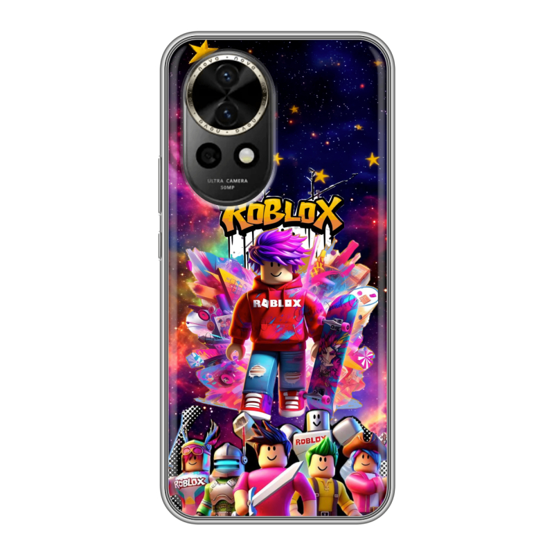 Силиконовый чехол на Huawei Nova 12 с принтом Roblox Роблокс Силиконовый чехол на Huawei Nova 12 с принтом Roblox Роблокс