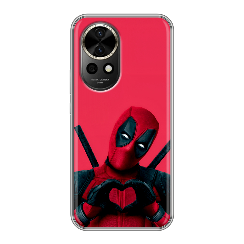 Силиконовый чехол на Huawei Nova 12 с принтом Дедпул Deadpool Силиконовый чехол на Huawei Nova 12 с принтом Дедпул Deadpool