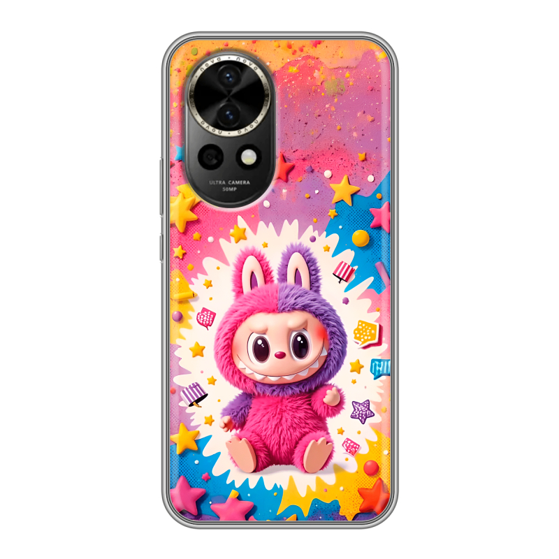 Силиконовый чехол на Huawei Nova 12 с принтом Labubu Лабубу Силиконовый чехол на Huawei Nova 12 с принтом Labubu Лабубу