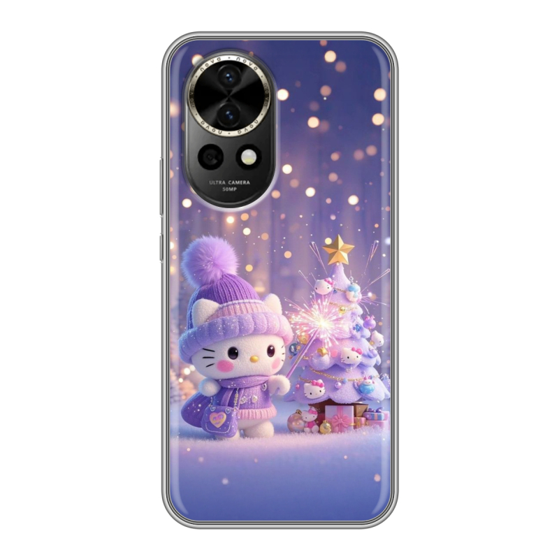 Силиконовый чехол на Huawei Nova 12 с принтом Новый год Силиконовый чехол на Huawei Nova 12 с принтом Новый год