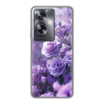 Силиконовый чехол на OPPO A79 5G с принтом Розы цветы Силиконовый чехол на OPPO A79 5G с принтом Розы цветы