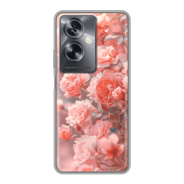 Силиконовый чехол на OPPO A79 5G с принтом Розы цветы Силиконовый чехол на OPPO A79 5G с принтом Розы цветы