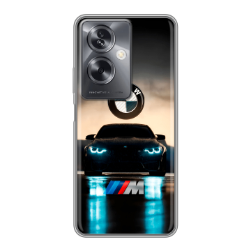 Силиконовый чехол на OPPO A79 5G с принтом БМВ BMW Силиконовый чехол на OPPO A79 5G с принтом БМВ BMW