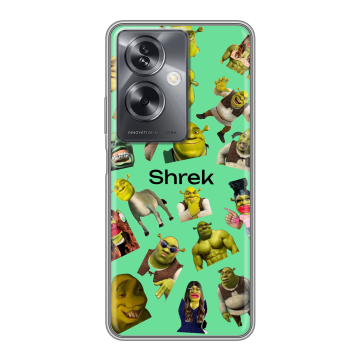 Силиконовый чехол на OPPO A79 5G с принтом Шрек Shrek