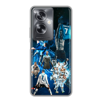Силиконовый чехол на OPPO A79 5G с принтом Реал Роналдо Силиконовый чехол на OPPO A79 5G с принтом Реал Роналдо