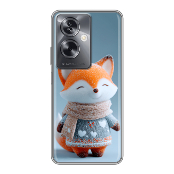 Силиконовый чехол на OPPO A79 5G с принтом Лиса