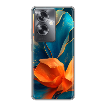 Силиконовый чехол на OPPO A79 5G с принтом Цветы