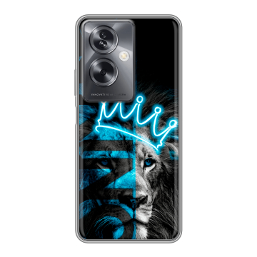 Силиконовый чехол на OPPO A79 5G с принтом Король лев