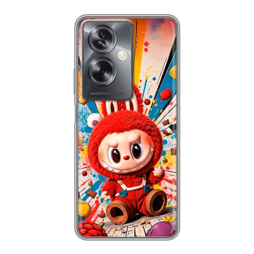 Силиконовый чехол на OPPO A79 5G с принтом Labubu Лабубу Силиконовый чехол на OPPO A79 5G с принтом Labubu Лабубу