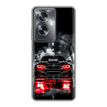 Силиконовый чехол на OPPO A79 5G с принтом BMW БМВ Силиконовый чехол на OPPO A79 5G с принтом BMW БМВ