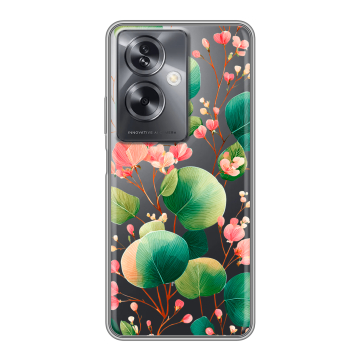 Силиконовый чехол на OPPO A79 5G с принтом женский
