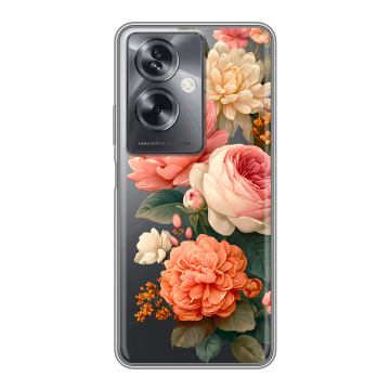 Силиконовый чехол на OPPO A79 5G с принтом цветы