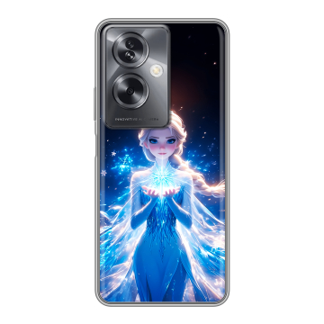 Силиконовый чехол на OPPO A79 5G с принтом Холодное сердце Frozen Силиконовый чехол на OPPO A79 5G с принтом Холодное сердце Frozen