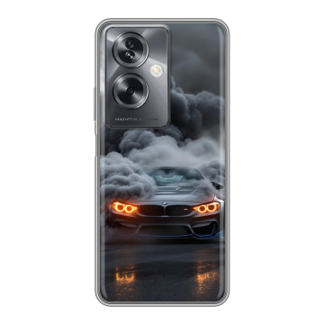 Силиконовый чехол на OPPO A79 5G с принтом BMW БМВ Силиконовый чехол на OPPO A79 5G с принтом BMW БМВ