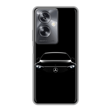 Силиконовый чехол на OPPO A79 5G с принтом Mercedes Мерседес Силиконовый чехол на OPPO A79 5G с принтом Mercedes Мерседес