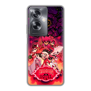 Силиконовый чехол на OPPO A79 5G с принтом Hazbin Hotel Отель Хазбин Силиконовый чехол на OPPO A79 5G с принтом Hazbin Hotel Отель Хазбин