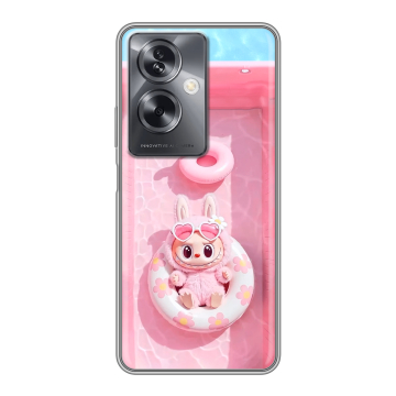 Силиконовый чехол на OPPO A79 5G с принтом Labubu Лабубу Силиконовый чехол на OPPO A79 5G с принтом Labubu Лабубу