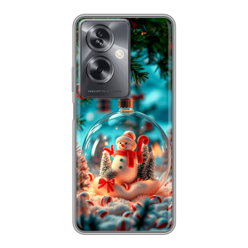 Силиконовый чехол на OPPO A79 5G с принтом Новый год