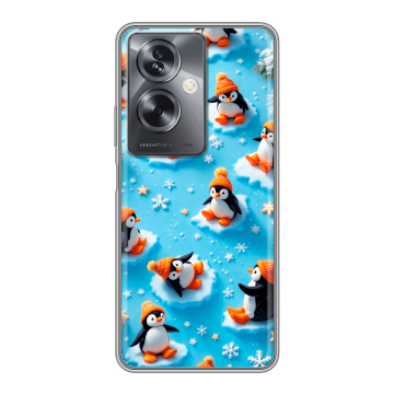 Силиконовый чехол на OPPO A79 5G с принтом Новый год