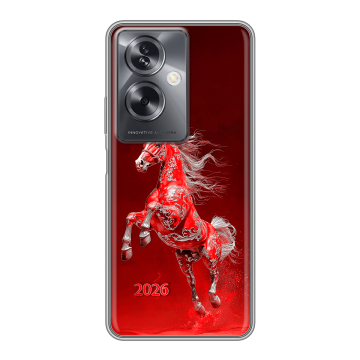 Силиконовый чехол на OPPO A79 5G с принтом Новый год