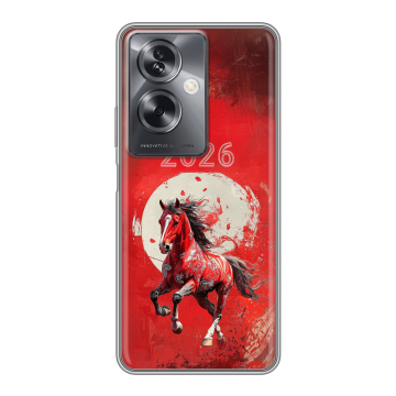 Силиконовый чехол на OPPO A79 5G с принтом Новый год