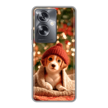 Силиконовый чехол на OPPO A79 5G с принтом Новый год