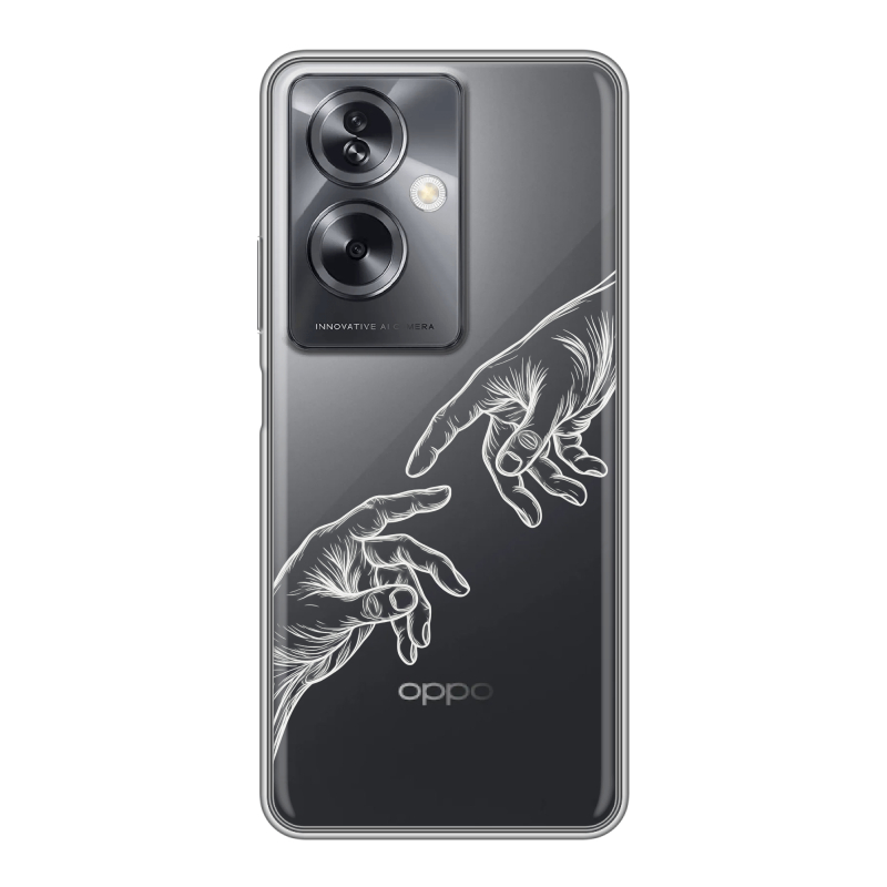 Силиконовый чехол на OPPO A79 5G с принтом Сотворение мира Силиконовый чехол на OPPO A79 5G с принтом Сотворение мира