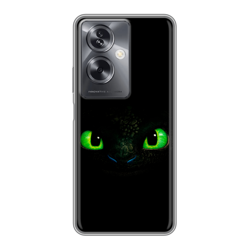Силиконовый чехол на OPPO A79 5G с принтом Как приручить дракона Силиконовый чехол на OPPO A79 5G с принтом Как приручить дракона