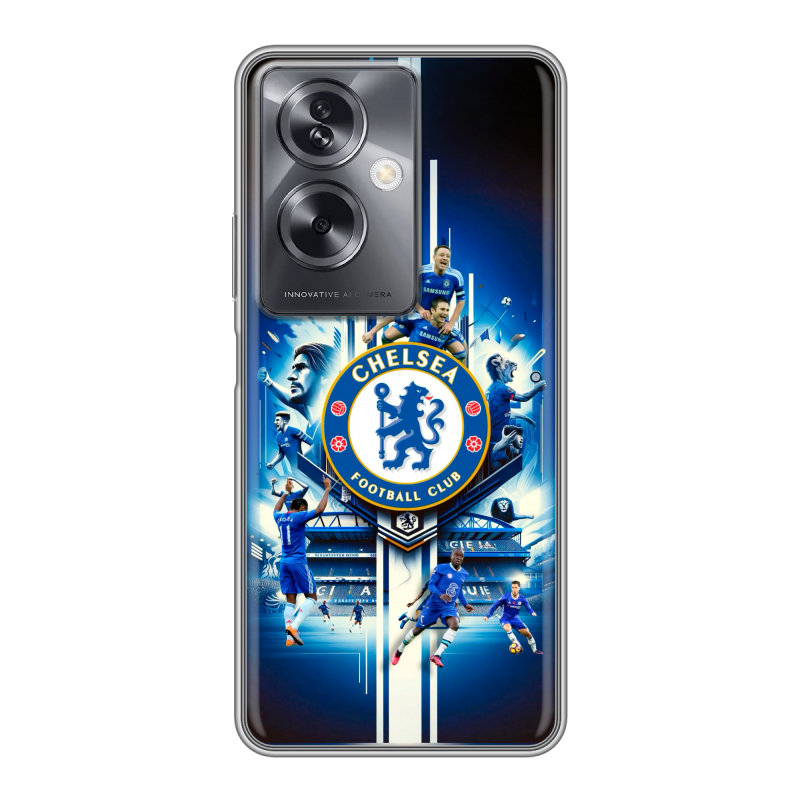 Силиконовый чехол на OPPO A79 5G с принтом Chelsea Челси Силиконовый чехол на OPPO A79 5G с принтом Chelsea Челси