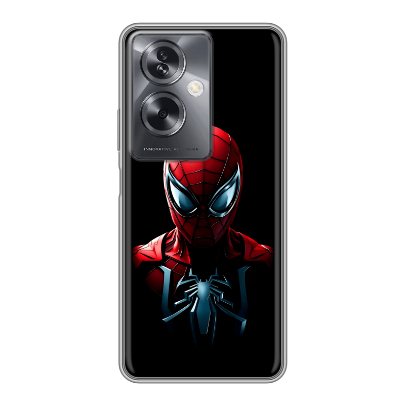 Силиконовый чехол на OPPO A79 5G с принтом Spiderman Человек паук Силиконовый чехол на OPPO A79 5G с принтом Spiderman Человек паук