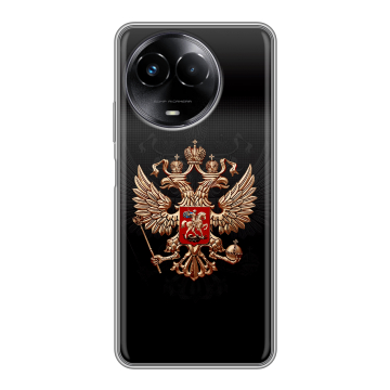 Силиконовый чехол на Realme Narzo 60x 5G с принтом Герб России