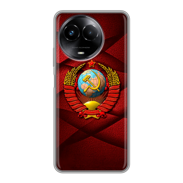 Силиконовый чехол на Realme Narzo 60x 5G с принтом Герб СССР