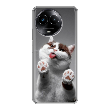 Силиконовый чехол на Realme Narzo 60x 5G с принтом Коты