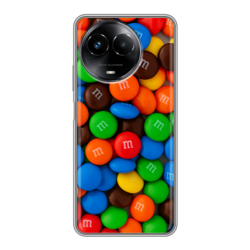 Силиконовый чехол на Realme Narzo 60x 5G с принтом Конфеты