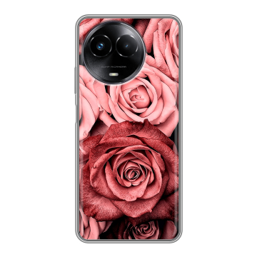 Силиконовый чехол на Realme Narzo 60x 5G с принтом Цветы розы