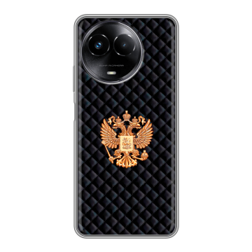 Силиконовый чехол на Realme Narzo 60x 5G с принтом Герб России принт Силиконовый чехол на Realme Narzo 60x 5G с принтом Герб России принт