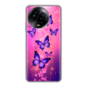 Силиконовый чехол на Realme Narzo 60x 5G с принтом Бабочки Силиконовый чехол на Realme Narzo 60x 5G с принтом Бабочки