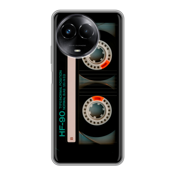 Силиконовый чехол на Realme Narzo 60x 5G с принтом Кассета Силиконовый чехол на Realme Narzo 60x 5G с принтом Кассета