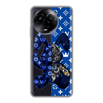 Силиконовый чехол на Realme Narzo 60x 5G с принтом Луи робот Силиконовый чехол на Realme Narzo 60x 5G с принтом Луи робот