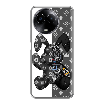 Силиконовый чехол на Realme Narzo 60x 5G с принтом Луи робот Силиконовый чехол на Realme Narzo 60x 5G с принтом Луи робот