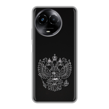 Силиконовый чехол на Realme Narzo 60x 5G с принтом Герб России Силиконовый чехол на Realme Narzo 60x 5G с принтом Герб России