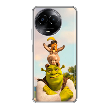 Силиконовый чехол на Realme Narzo 60x 5G с принтом Шрек Shrek