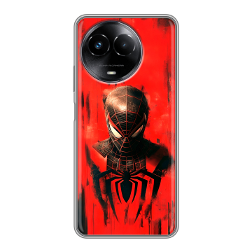 Силиконовый чехол на Realme Narzo 60x 5G с принтом человек паук spiderman Силиконовый чехол на Realme Narzo 60x 5G с принтом человек паук spiderman